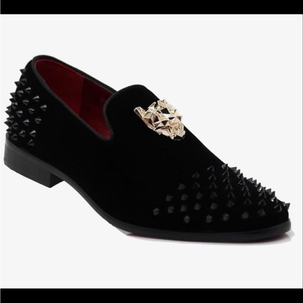 MEN'S VELVET SHOES: STYLISH SLIP-ON LOAFERS 8.5 - Picture 5 of 12